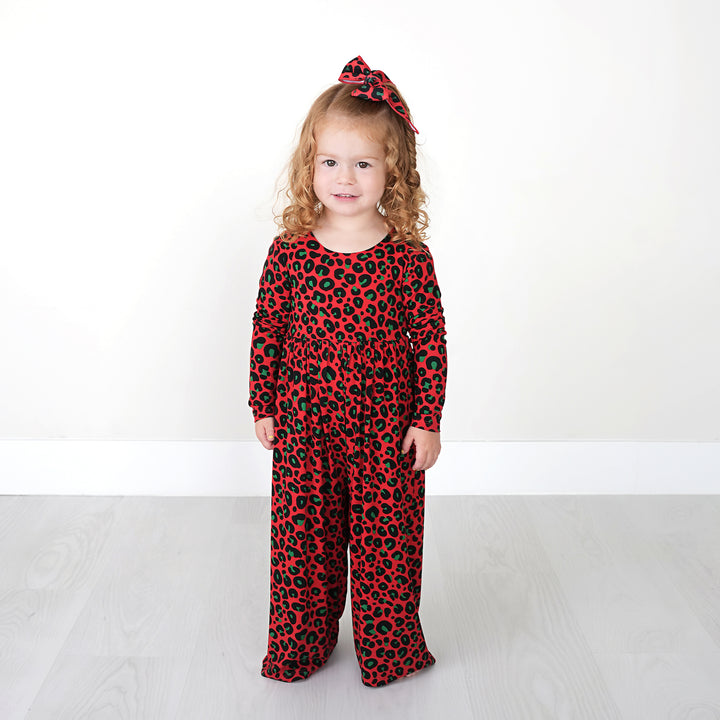 Chloe Leopard WIDE LEG ROMPER - Gigi and Max