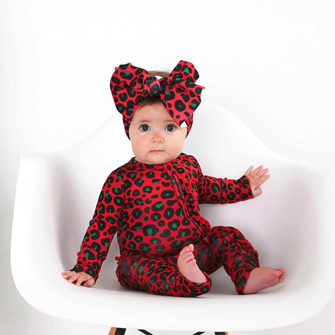 Chloe Leopard RUFFLE ZIP - Gigi and Max