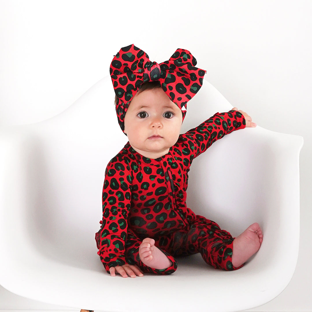 Chloe Leopard RUFFLE ZIP - Gigi and Max