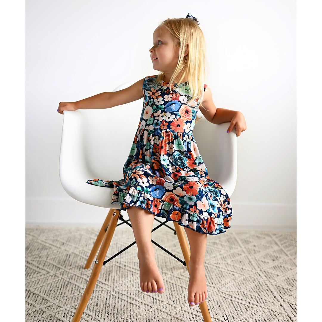 Della TANK RUFFLE TWIRL DRESS - Gigi and Max