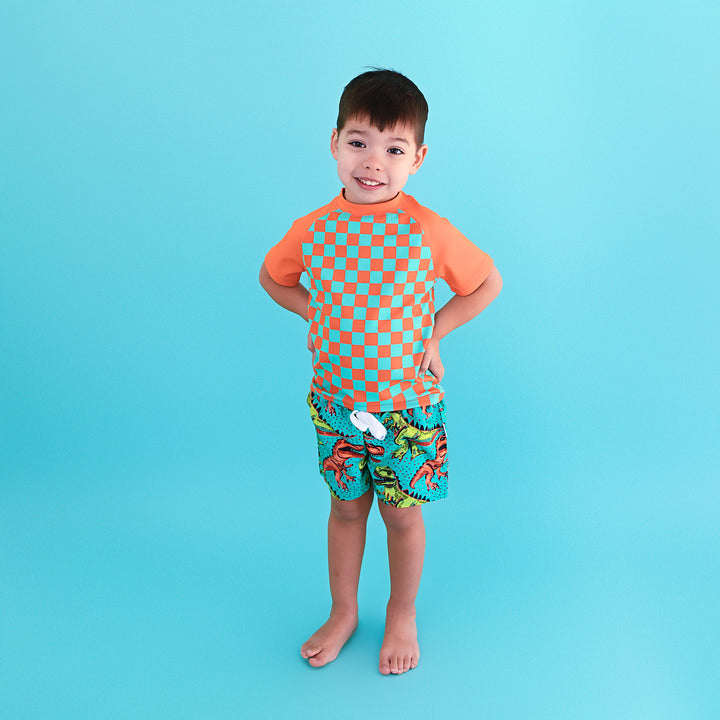 Spencer Checks SWIM SHIRT - Gigi and Max