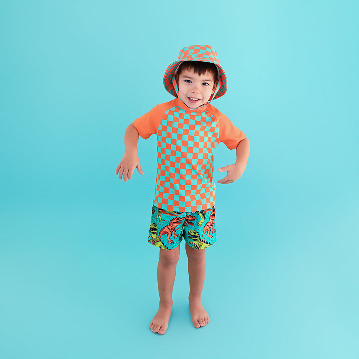 Spencer Checks SWIM SHIRT - Gigi and Max