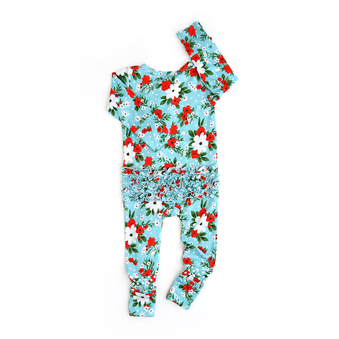 Elsa Floral RUFFLE ZIP - Gigi and Max