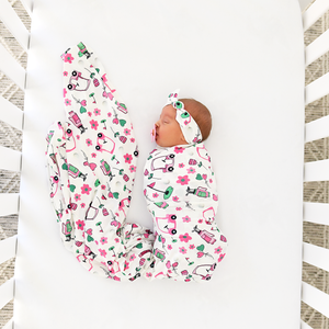 Lexi Pink Golf SWADDLE - Gigi and Max