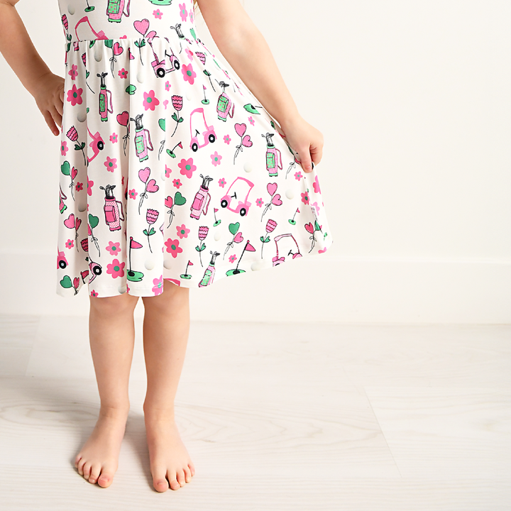 Lexi Pink Golf TUTU DRESS - Gigi and Max