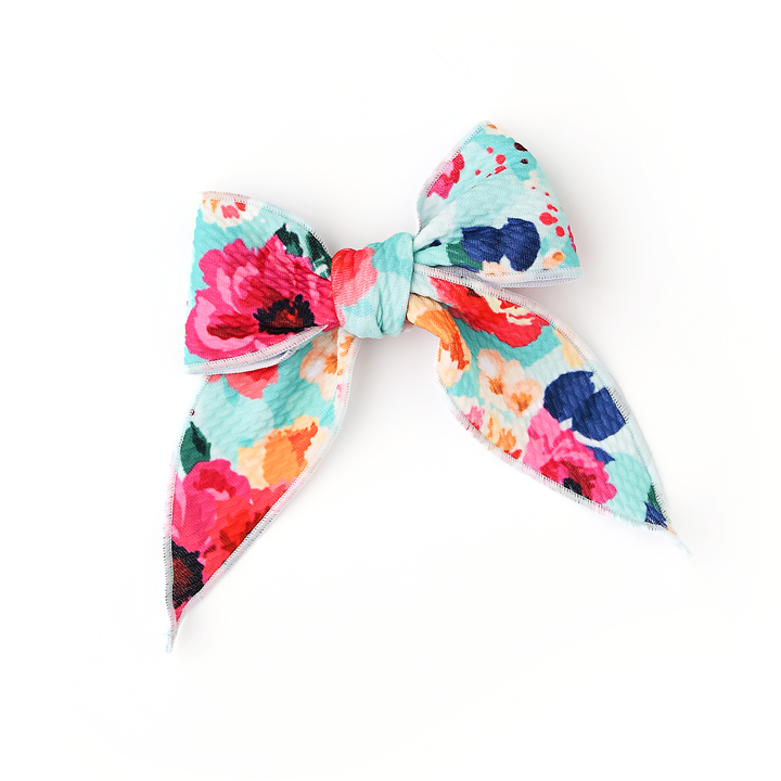 Maggie Floral CLIP BOW - Gigi and Max