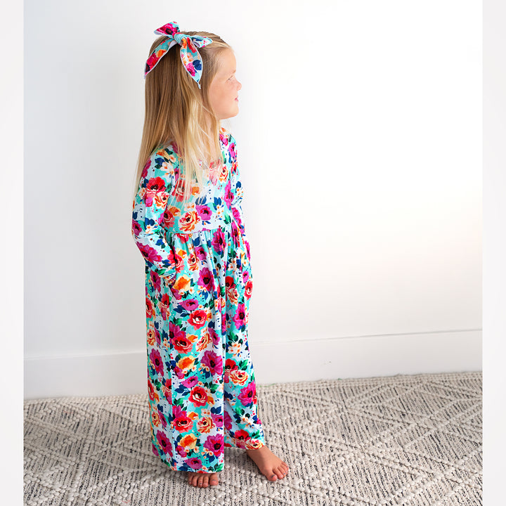 Maggie Floral CLIP BOW - Gigi and Max