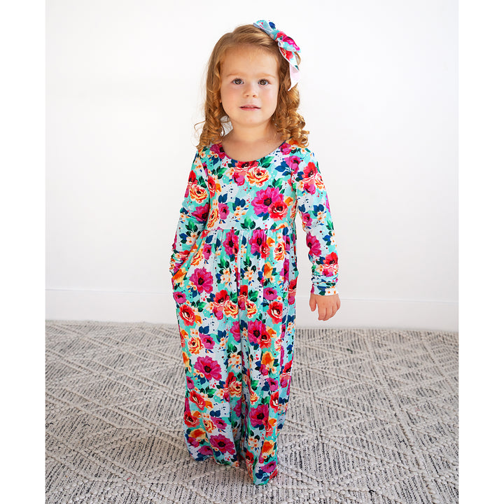 Maggie Floral CLIP BOW - Gigi and Max