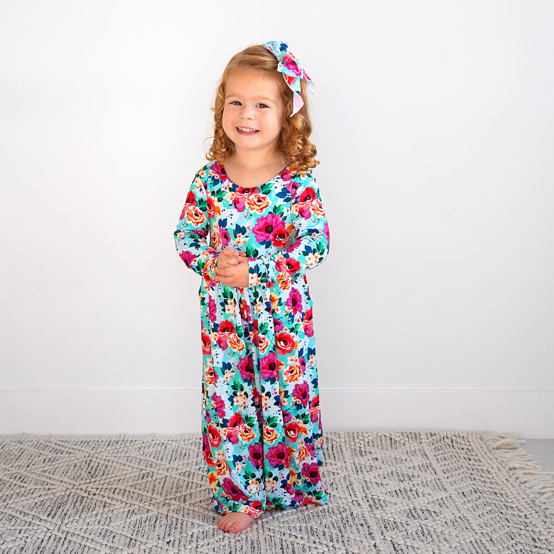 Maggie Floral CLIP BOW - Gigi and Max