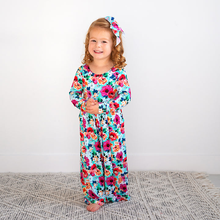 Maggie Floral CLIP BOW - Gigi and Max