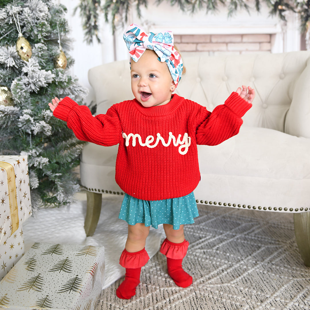 Red RUFFLE SOCKS - Gigi and Max