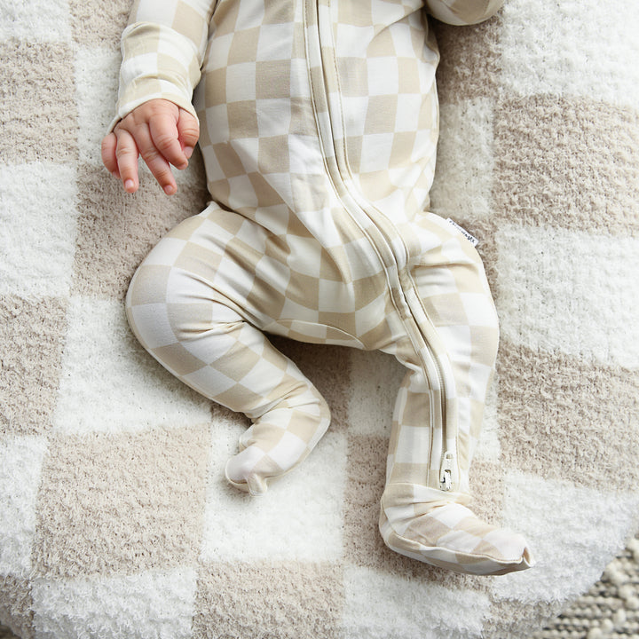 Oakley Tan Checks PLUSH BLANKET - Gigi and Max