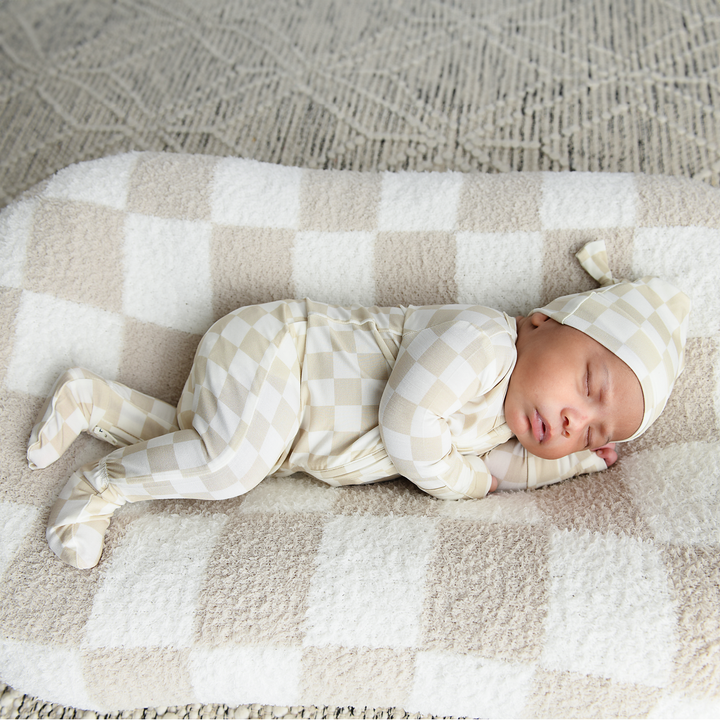 Oakley Tan Checks PLUSH BLANKET - Gigi and Max