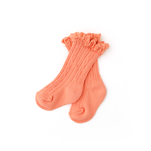 Peach LACE SOCKS - Gigi and Max