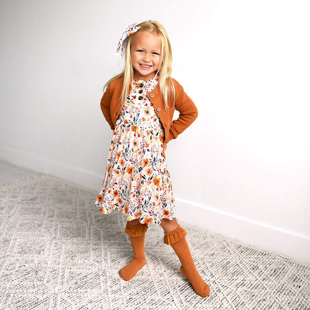 Hazelnut RUFFLE SOCKS - Gigi and Max