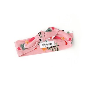 Noelle Pink Trees TOPKNOT HEADBAND - Gigi and Max