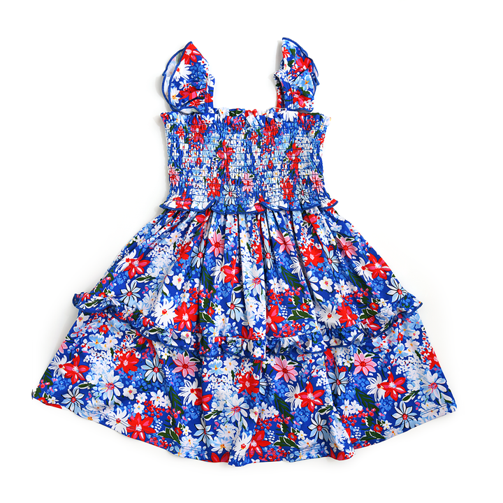 Presley Floral SMOCKED DRESS - Gigi and Max