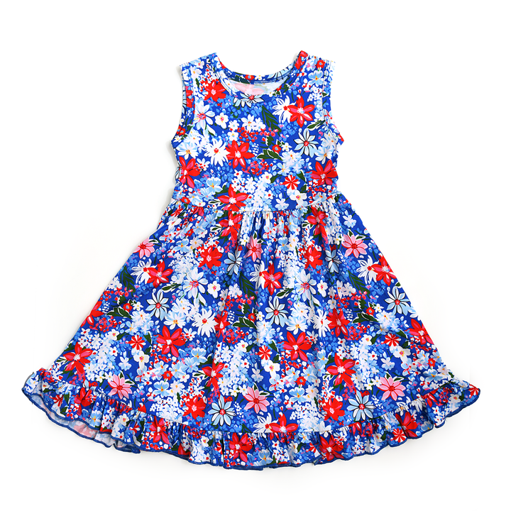 Presley Floral TANK TWIRL DRESS - Gigi and Max