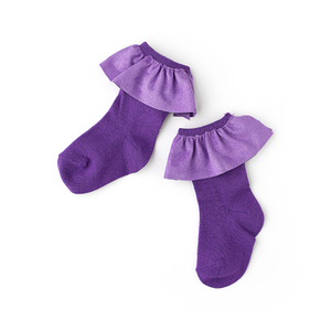 Purple RUFFLE SOCKS - Gigi and Max