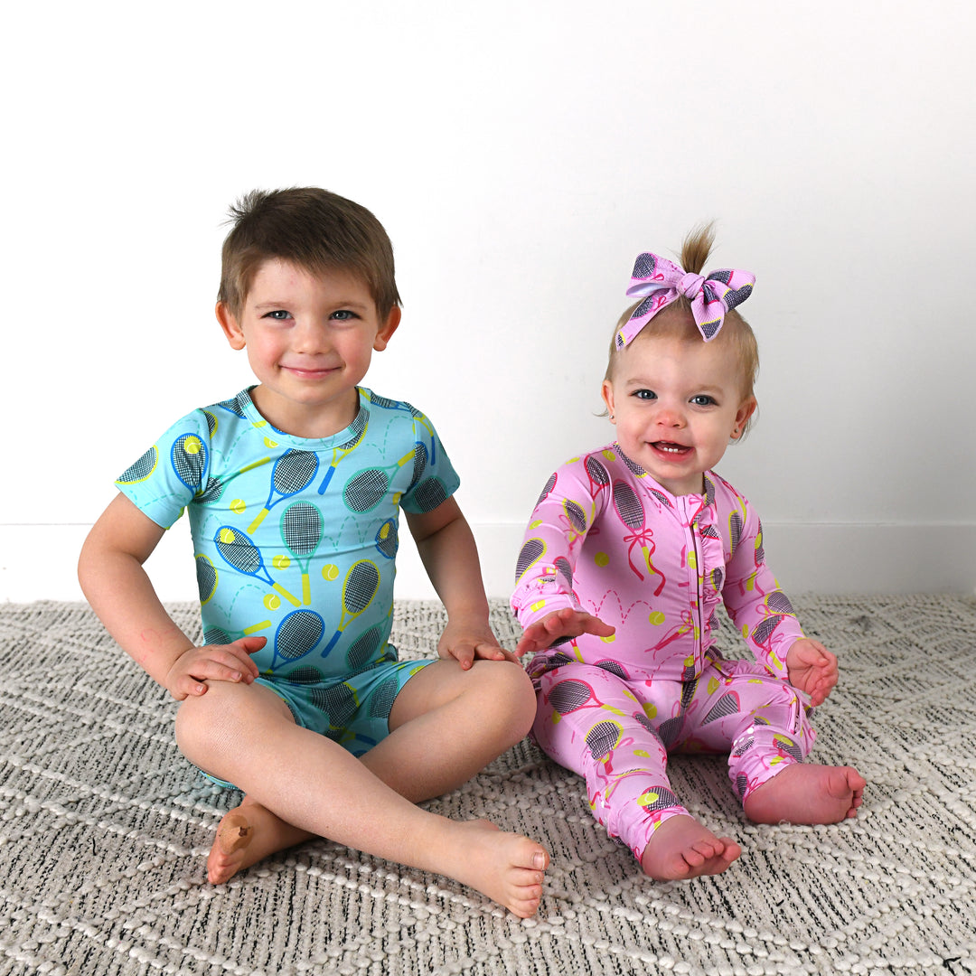 Serena Pink Tennis CLIP BOW - Gigi and Max