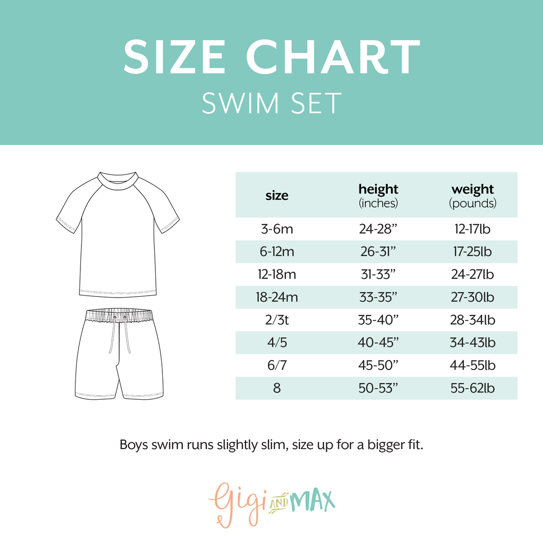 Eric Orange SWIM SET - Gigi and Max