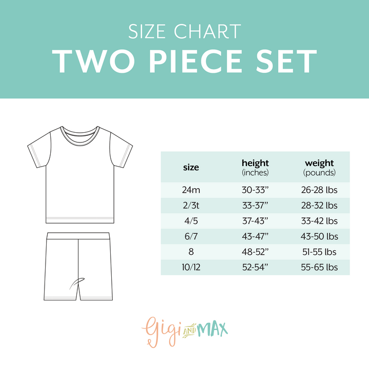 Betty Pink Flag TWO PIECE - SHORTS - Gigi and Max