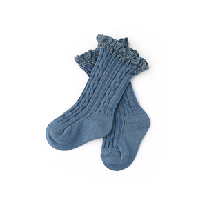 Slate LACE SOCKS - Gigi and Max