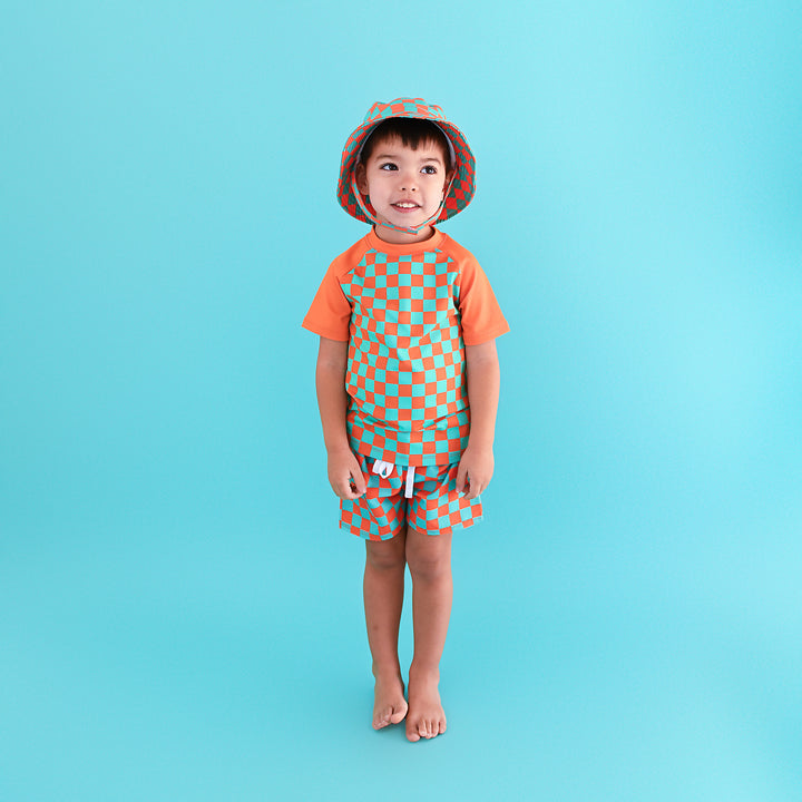 Spencer Checks SWIM SHIRT - Gigi and Max