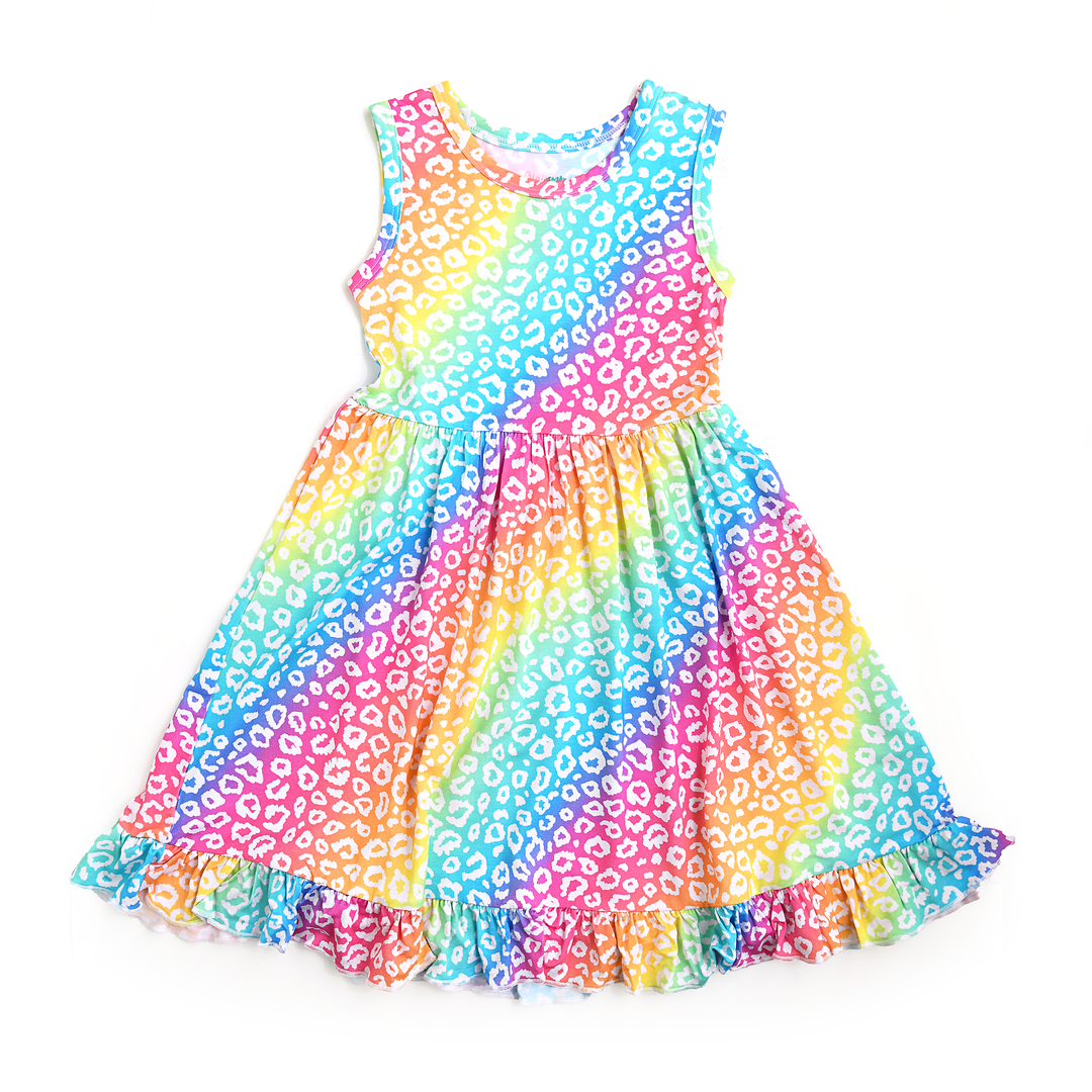 Summer Leopard TANK TWIRL DRESS - Gigi and Max