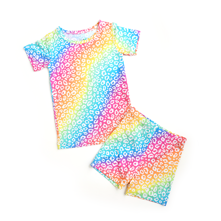 Summer Leopard TWO PIECE - SHORTS - Gigi and Max