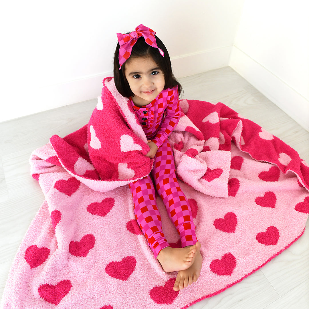 Sydney Pink Checks RUFFLE TWO PIECE - Gigi and Max