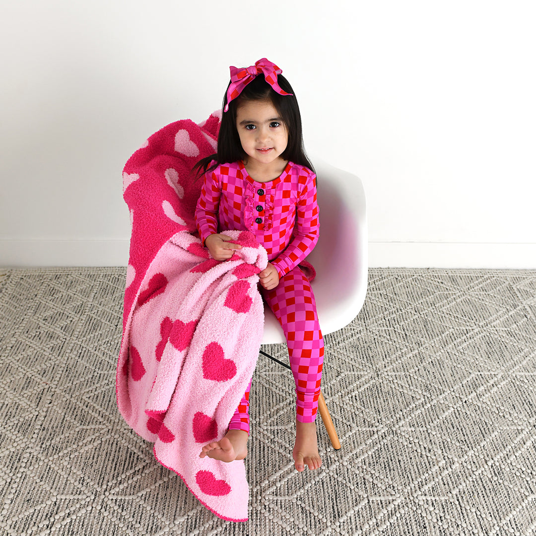 Sydney Pink Checks RUFFLE TWO PIECE - Gigi and Max