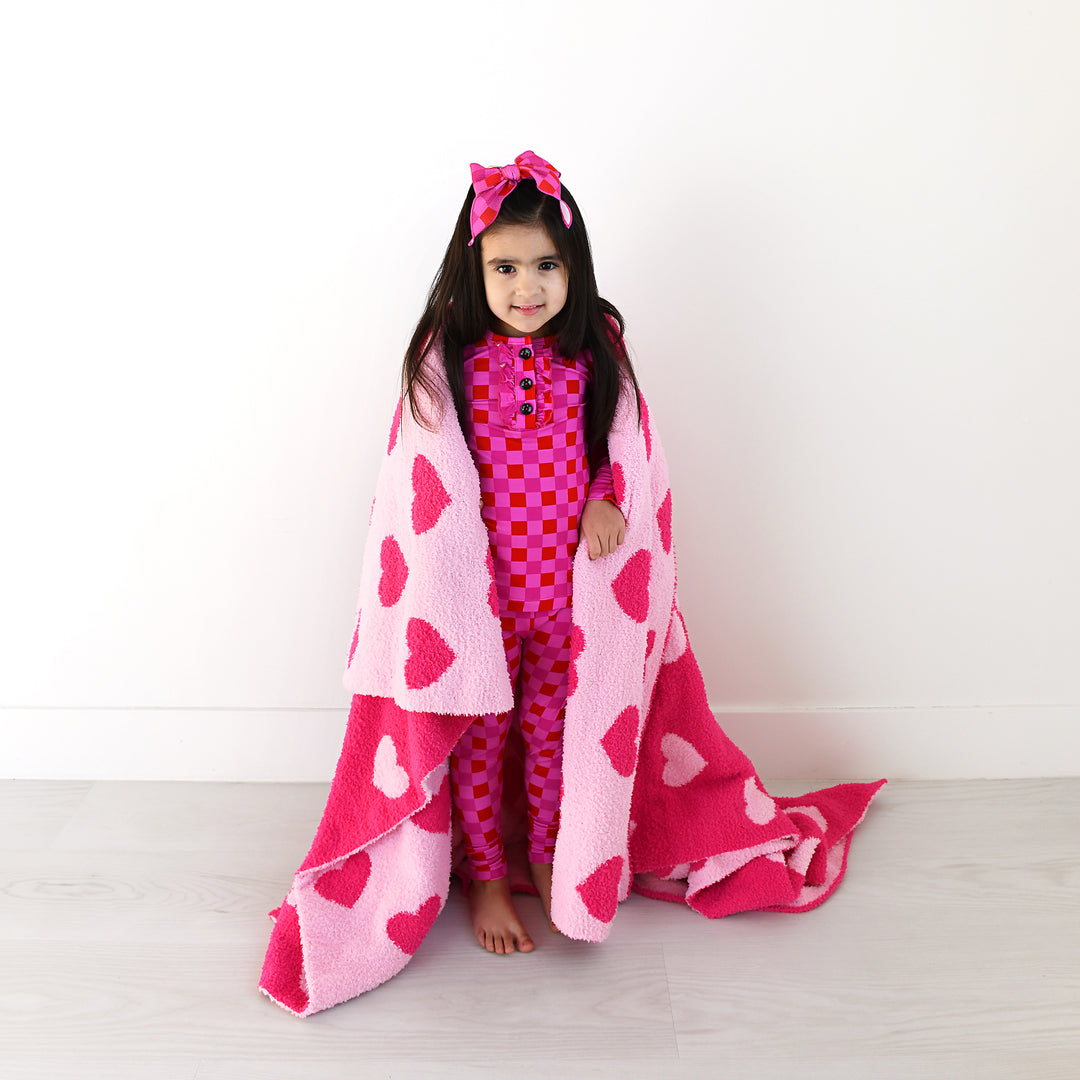 Sydney Pink Checks RUFFLE TWO PIECE - Gigi and Max