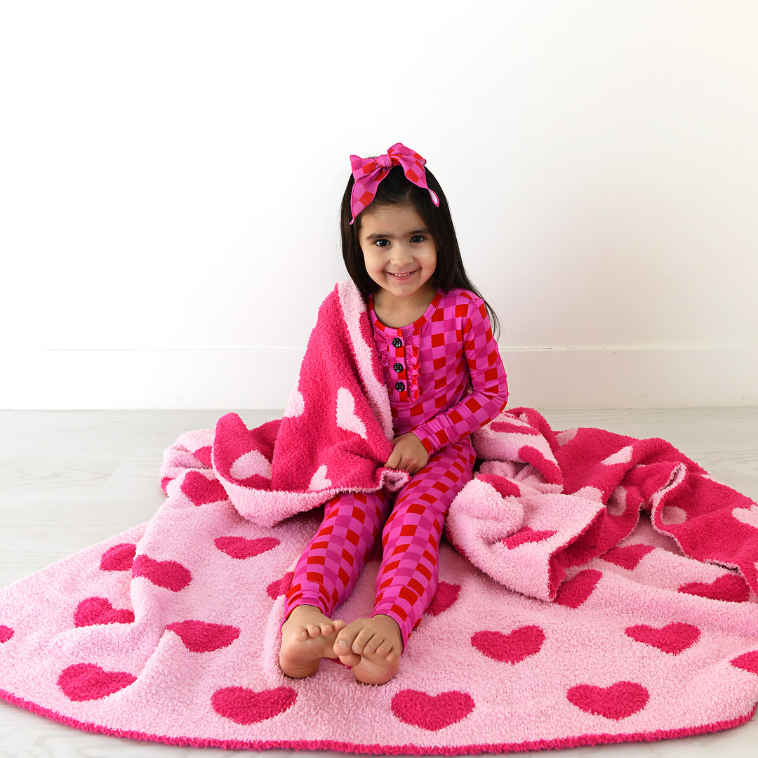 Sydney Pink Checks RUFFLE TWO PIECE - Gigi and Max