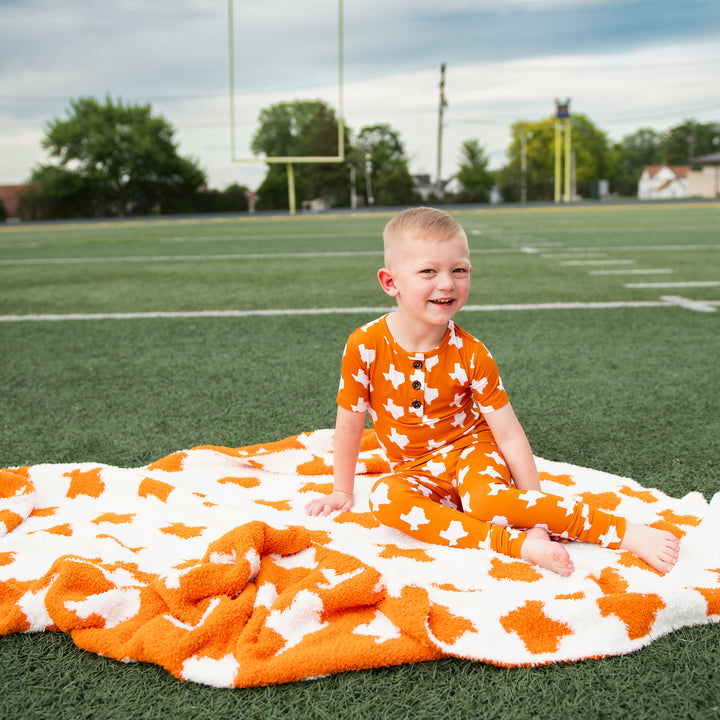 Texas Burnt Orange & White TWO PIECE - Gigi and Max