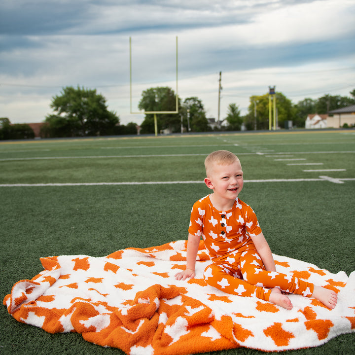 Texas Burnt Orange & White TWO PIECE - Gigi and Max