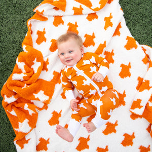 Texas Burnt Orange & White ZIP - Gigi and Max