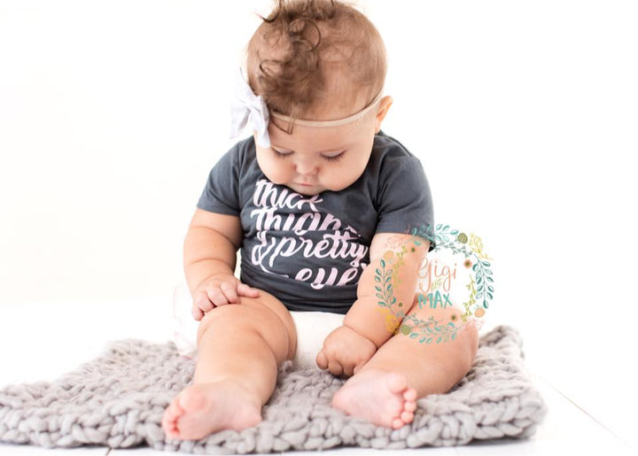 Thick thighs & Pretty Eyes tee/tank - Gigi and Max