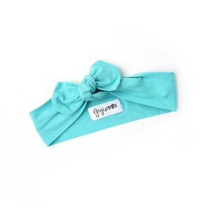 Reese Blue Topknot Headband - Gigi and Max