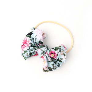 Palmer Floral Elastic Bow Headband - Gigi and Max