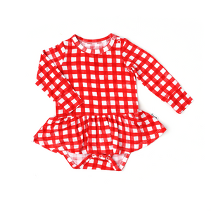 Frost Red Gingham TUTU - Gigi and Max