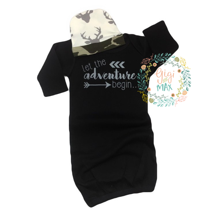 Gown Let the adventure begin with Deer hat - Gigi and Max