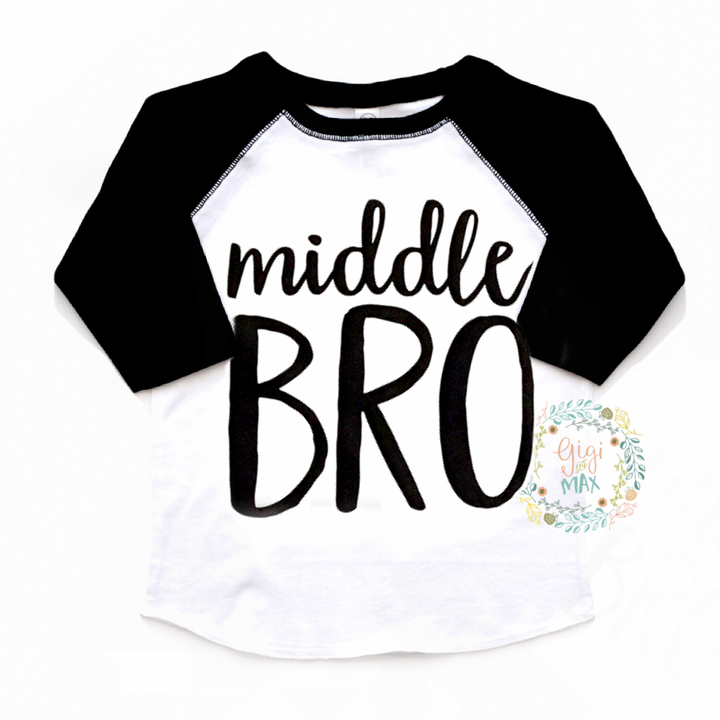 Middle BRO Raglan - Gigi and Max