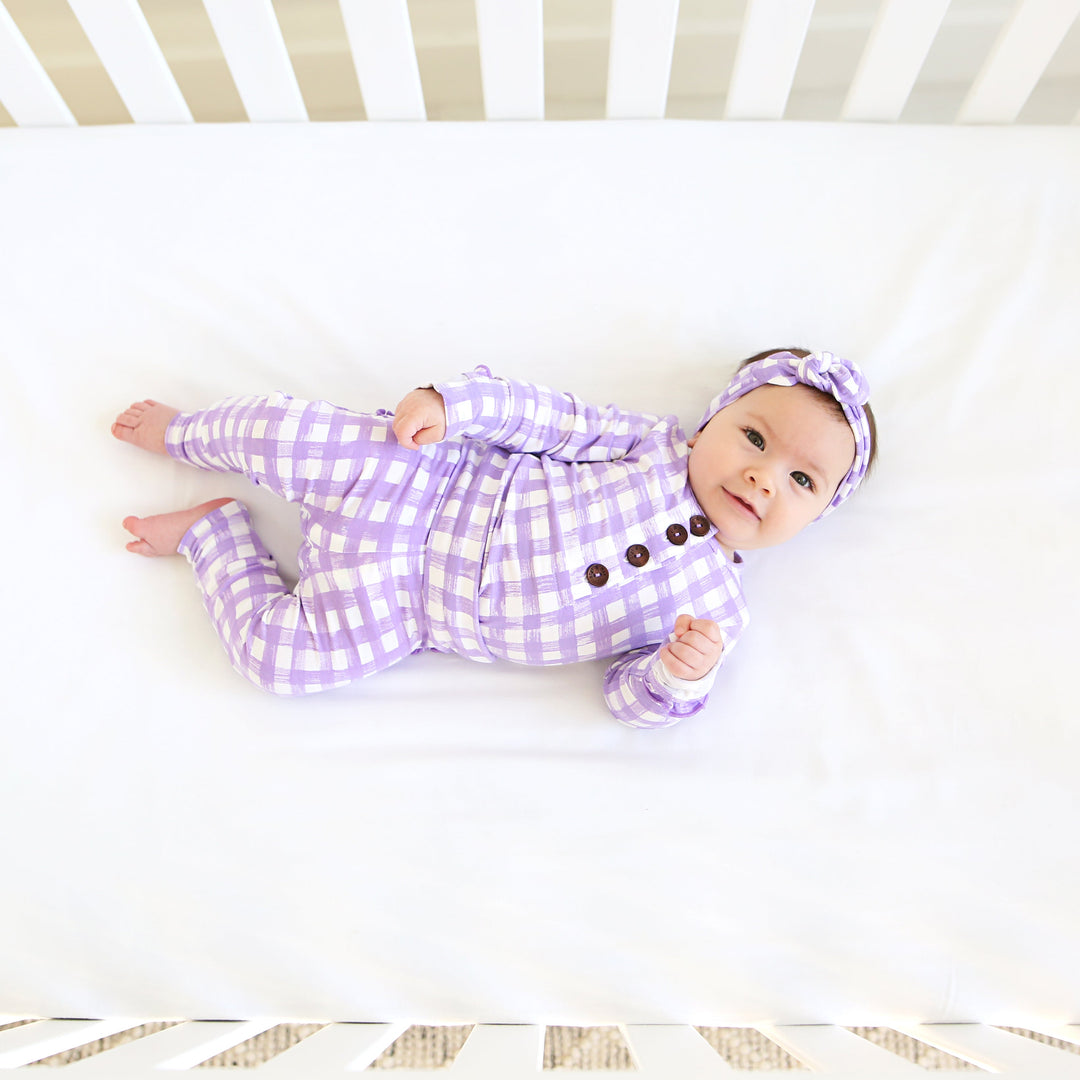 Marley Purple Topknot Headband - Gigi and Max