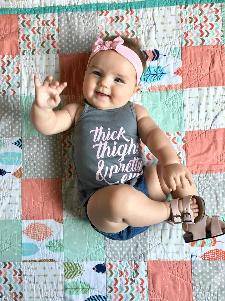 Thick thighs & Pretty Eyes tee/tank - Gigi and Max