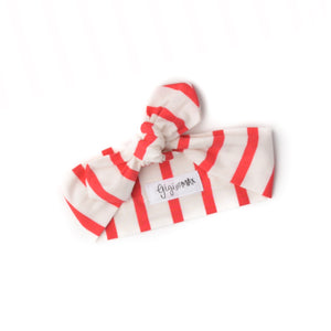 Coral Stripe Headband - Gigi and Max